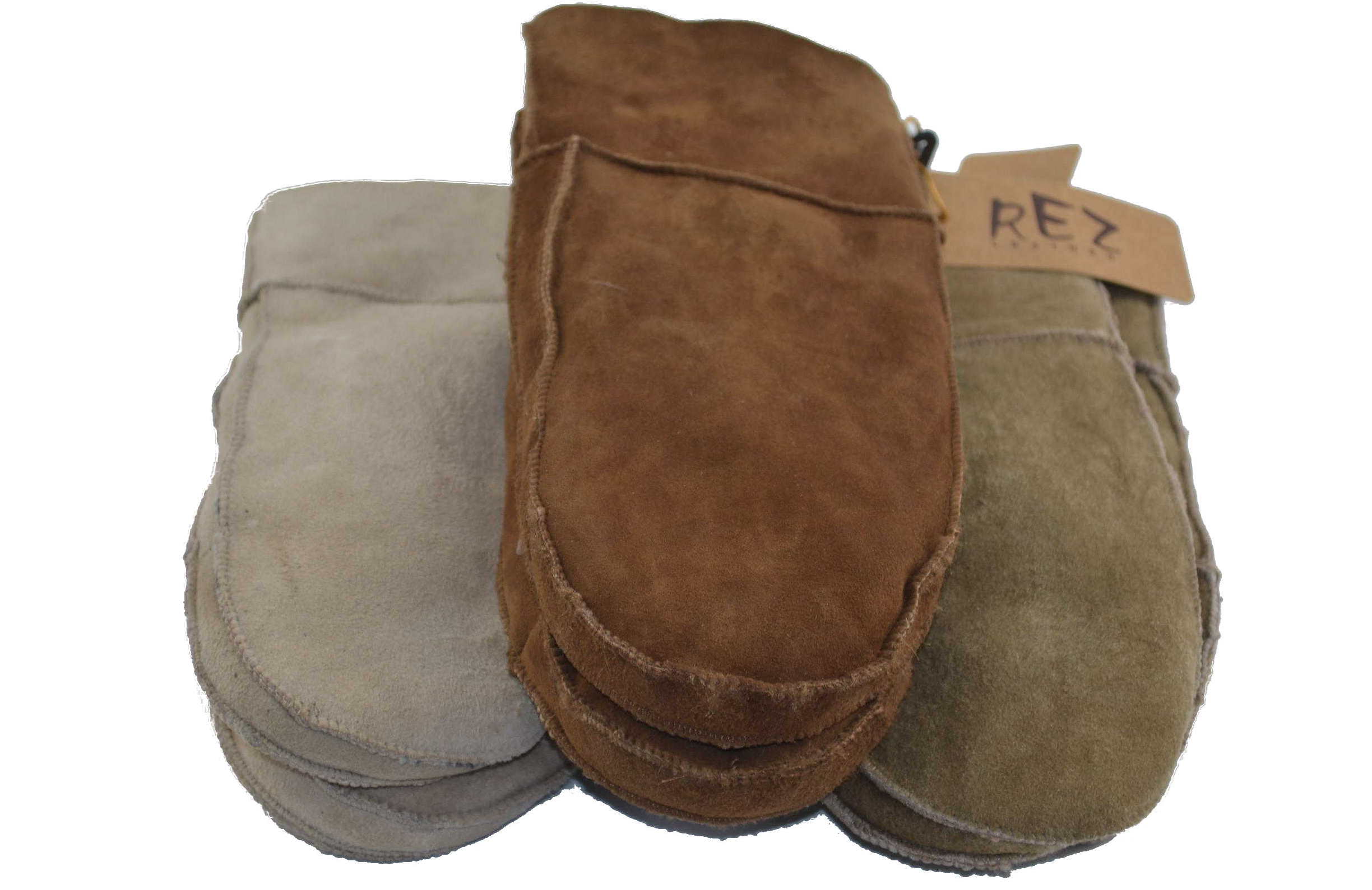 Leder Fäustlinge  Handschuhe unisex (Standardgröße)