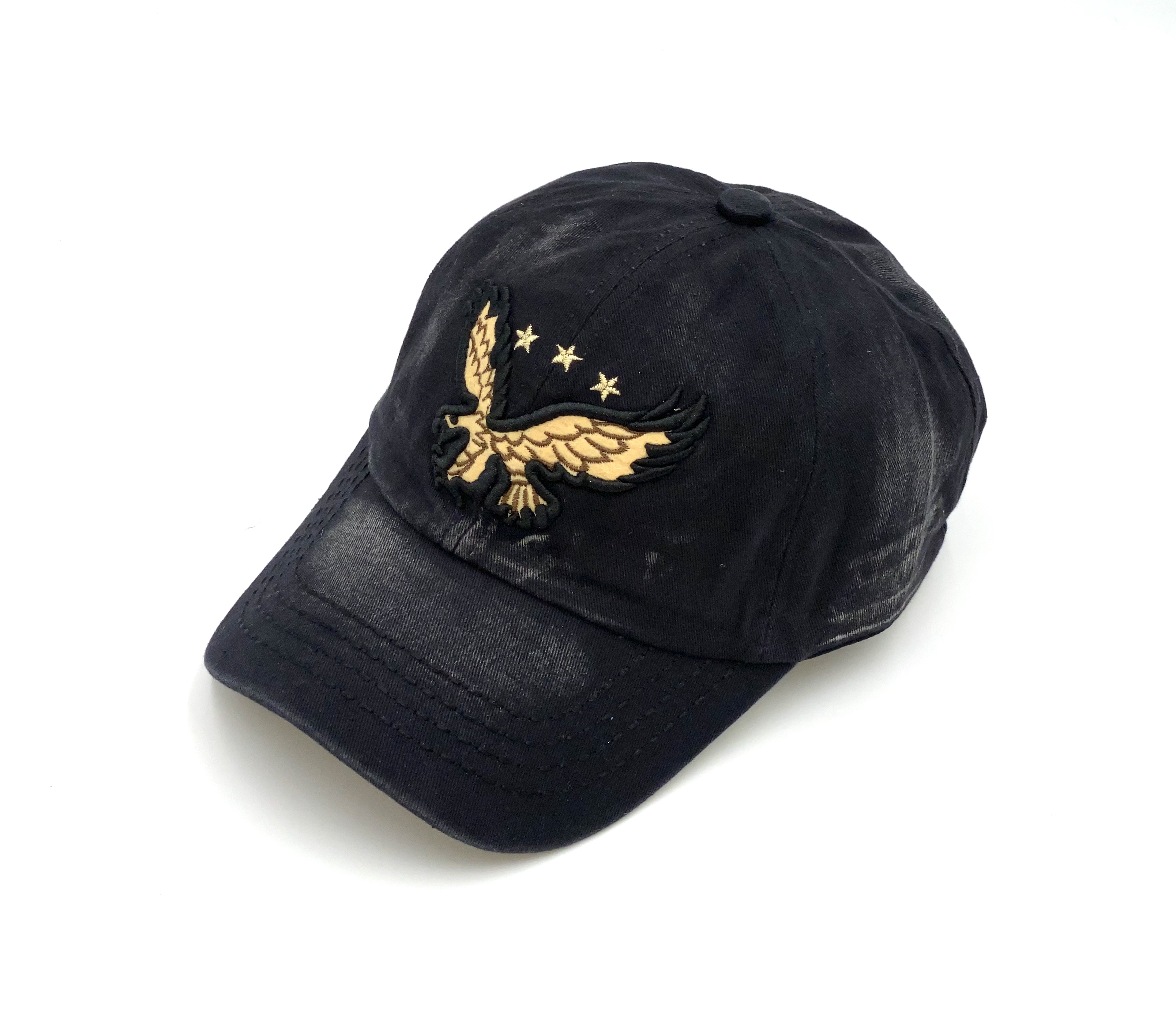 Jeans Cap mit Adler Symbol