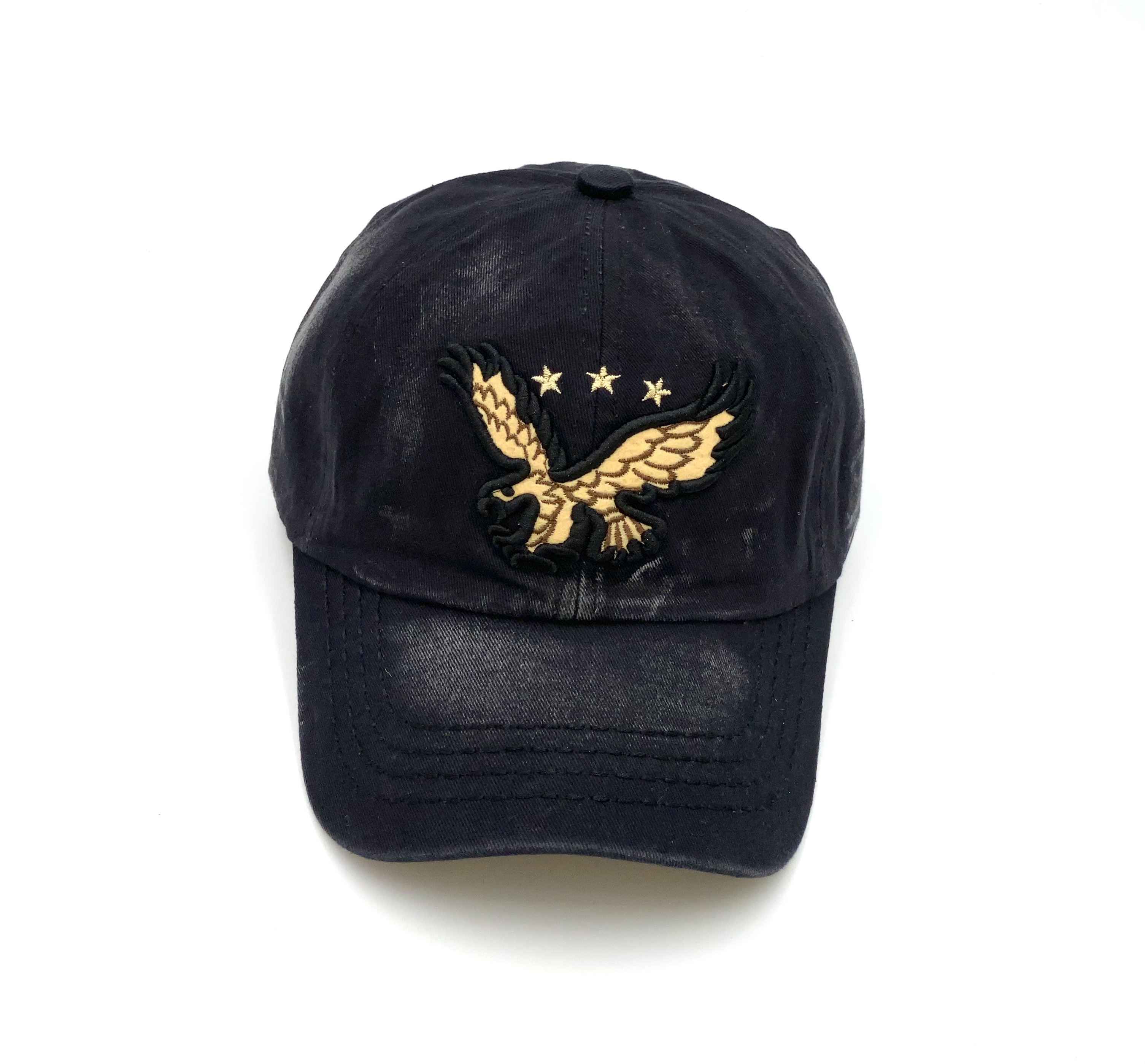 Jeans Cap mit Adler Symbol