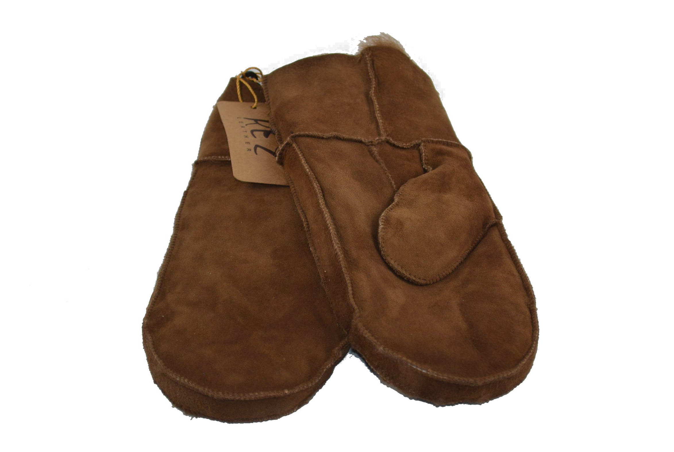 Leder Fäustlinge  Handschuhe unisex (Standardgröße)