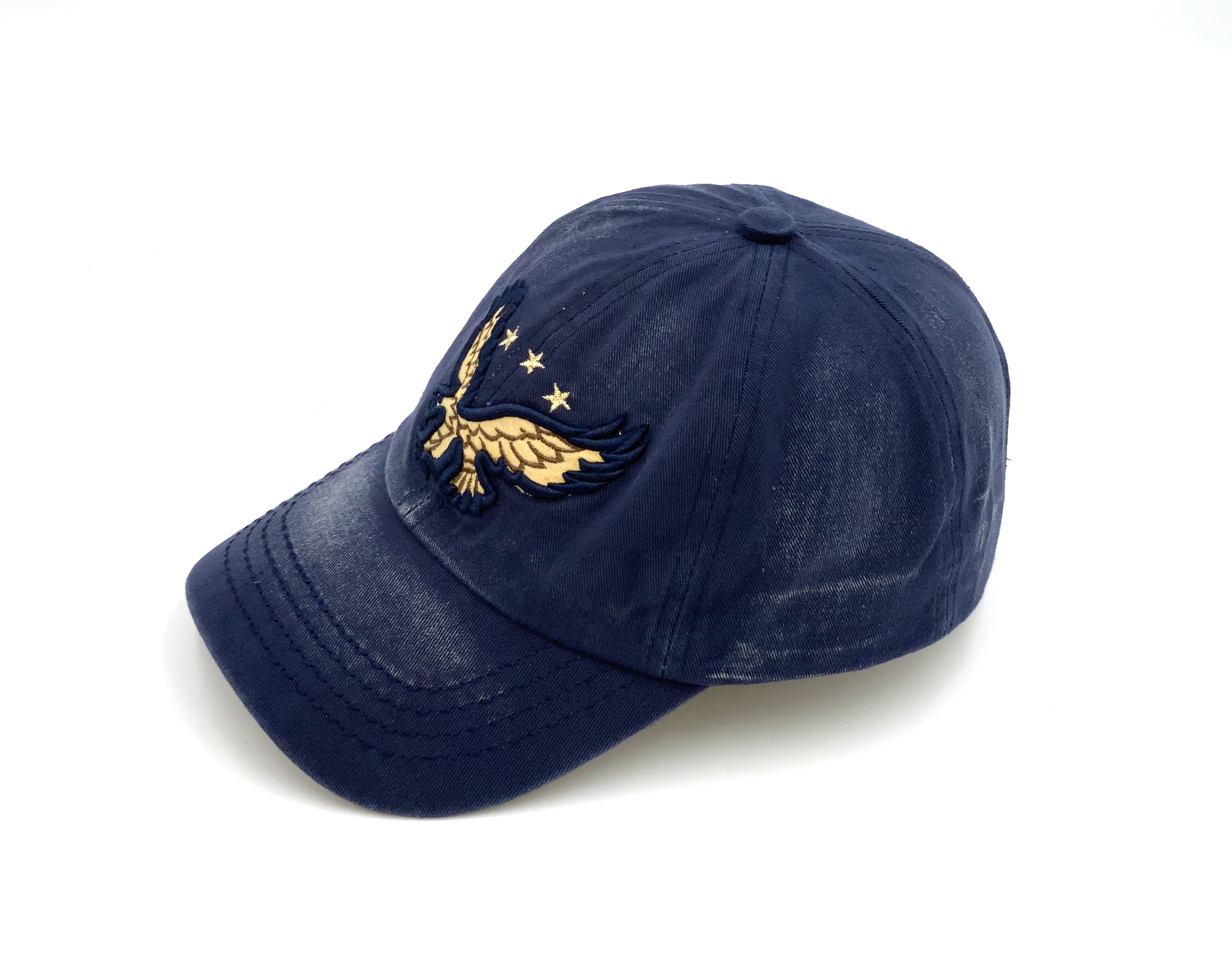 Jeans Cap mit Adler Symbol