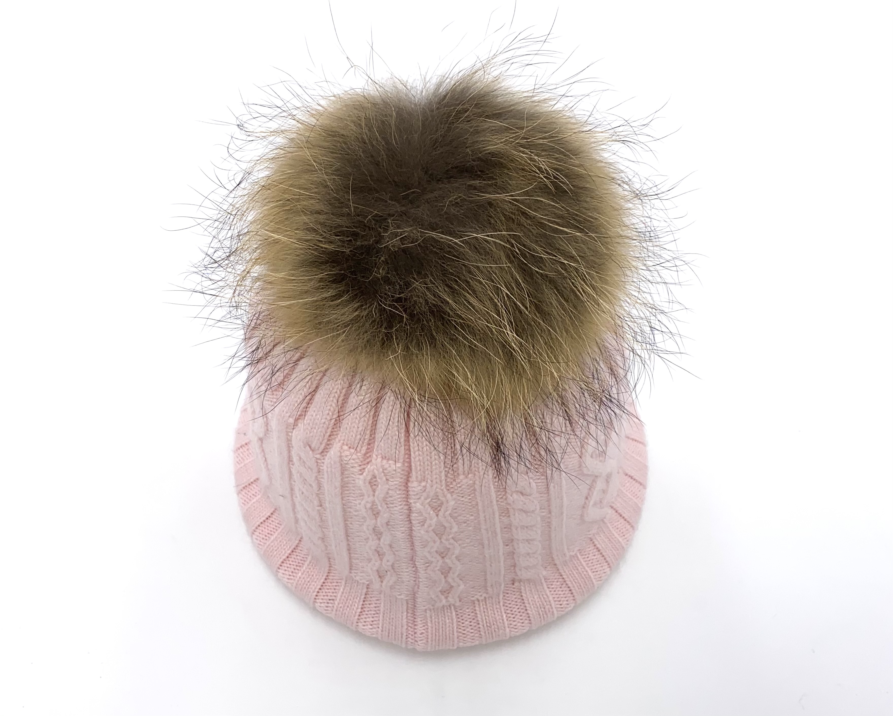 Damen Strickmütze mit Bommel
