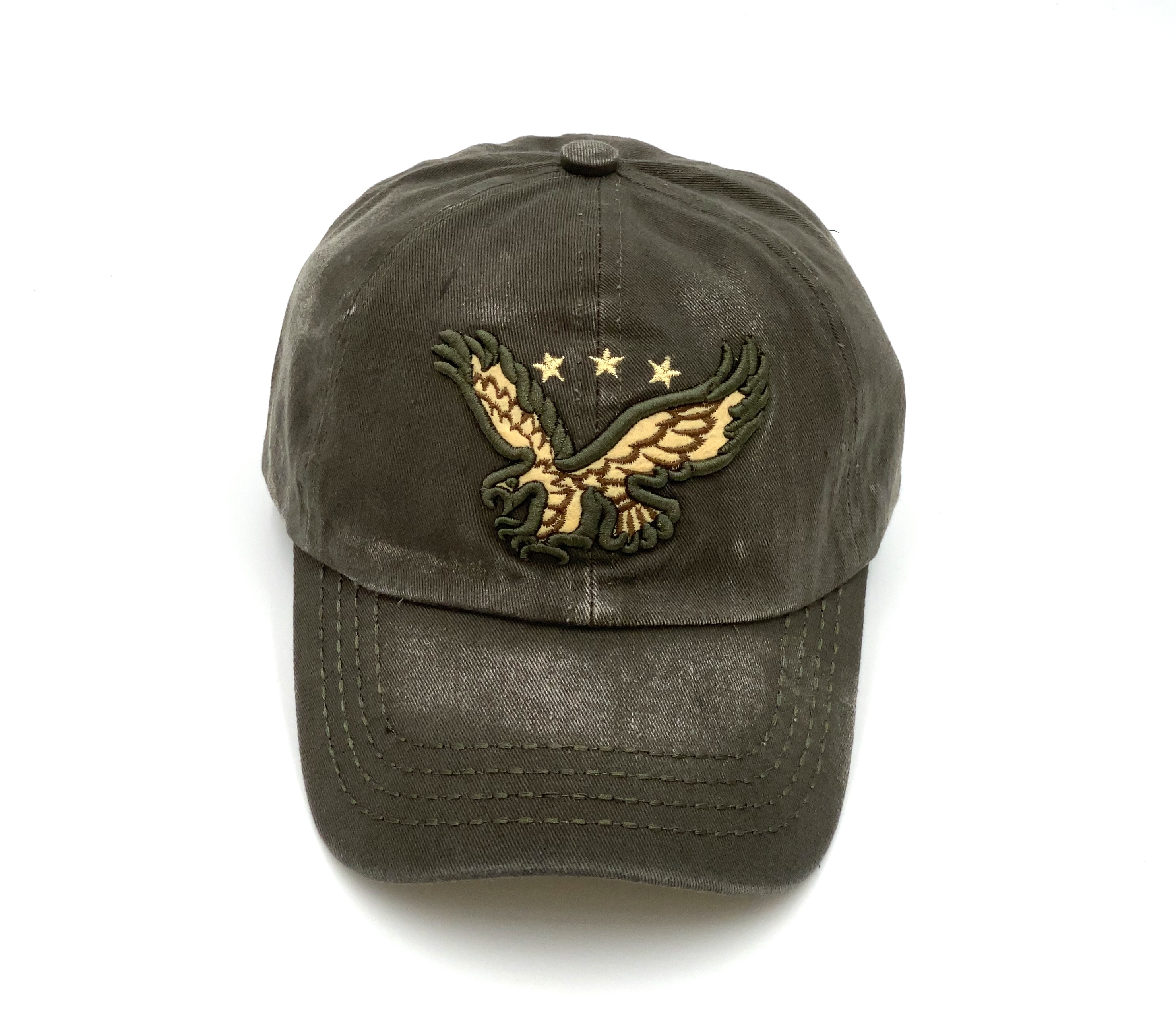 Jeans Cap mit Adler Symbol